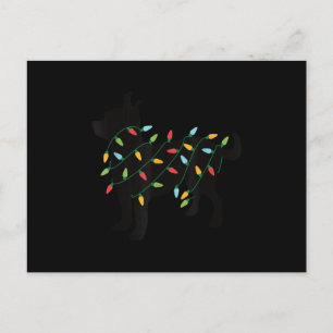 Weihnachten Lichter chihuahua niedliche Geschenke  Ankündigungspostkarte