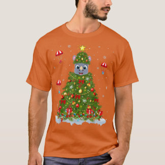 Weihnachten Lichter Matching Familie Funny Rhino W T-Shirt
