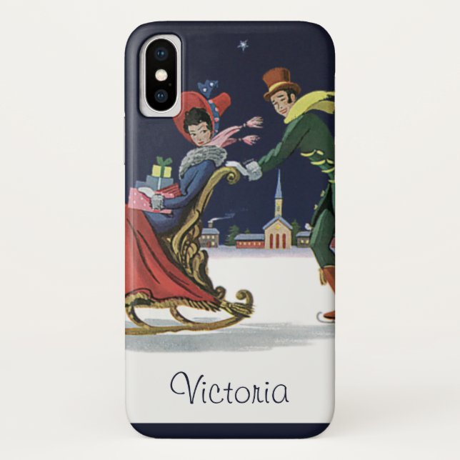 Weihnachten, Liebe Ice Skaten Case-Mate iPhone Hülle (Rückseite)