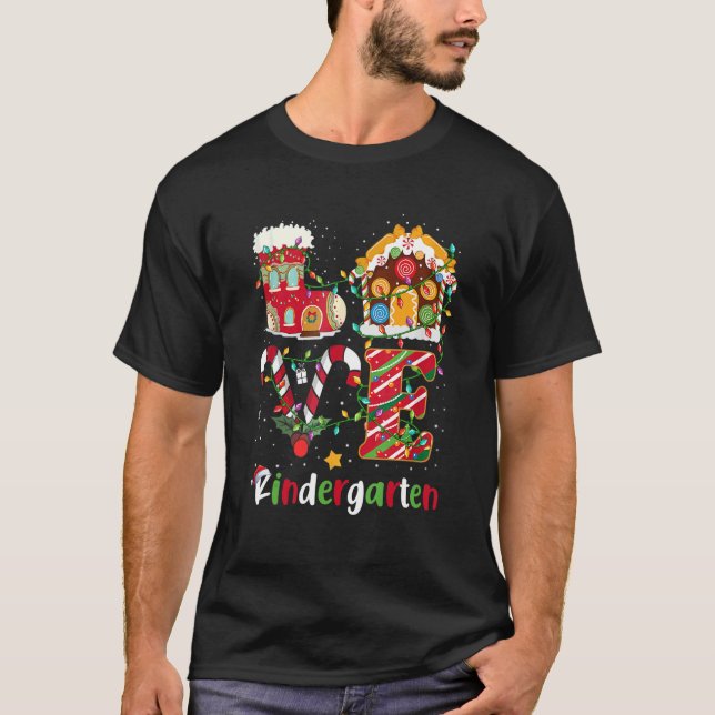 Weihnachten Liebe Kindergarten Kindergarten Weihna T-Shirt (Vorderseite)
