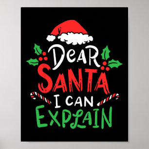 Weihnachten Liebe Santa I kann den lustigen Weihna Poster