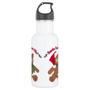 Weihnachten Lieben! Christmas Teddy Bear Edelstahlflasche