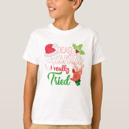 Weihnachten liebt Santa I wirklich versucht T-Shirt