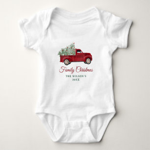 Weihnachten Lieferwagen Weihnachten Weihnachten We Baby Strampler