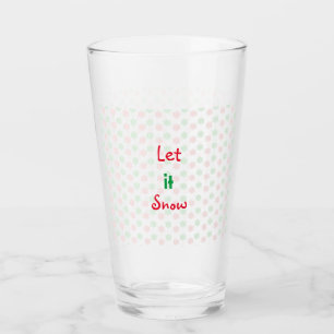 Weihnachten ließ es schneien Glass Cup Glas