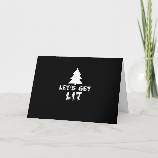 Weihnachten - Lit Classic Karte (Vorderseite)