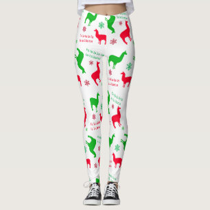 Weihnachten Llama Fa la Llama Urlaub Leggings