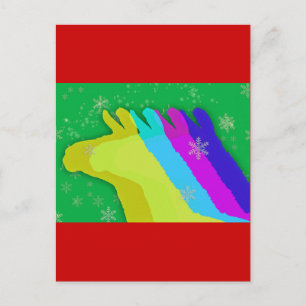 Weihnachten Llamas mit Sternen und Schneeflocken &