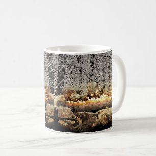 Weihnachten Login in einem Schneewald Kaffeetasse