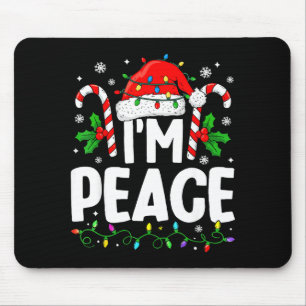 Weihnachten Lustig Ich komme in Frieden Paar Passe Mousepad