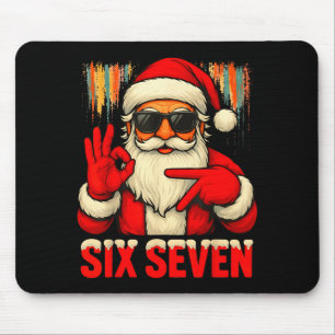 Weihnachten Lustig Sechs Sieben 6 7 Meme Santa Män Mousepad