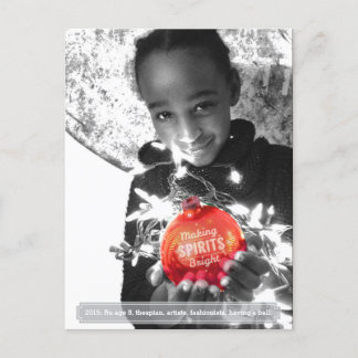 Weihnachten macht die Geister hell Foto-Postkarte