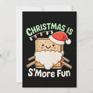 Weihnachten macht mehr Spaß Santa-Hut Camping Xmas Einladung