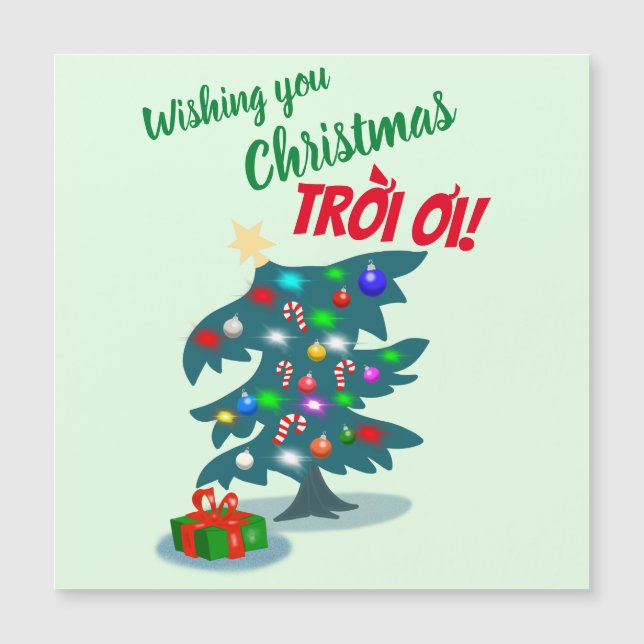 Weihnachten Magnetkarte (Vorderseite)