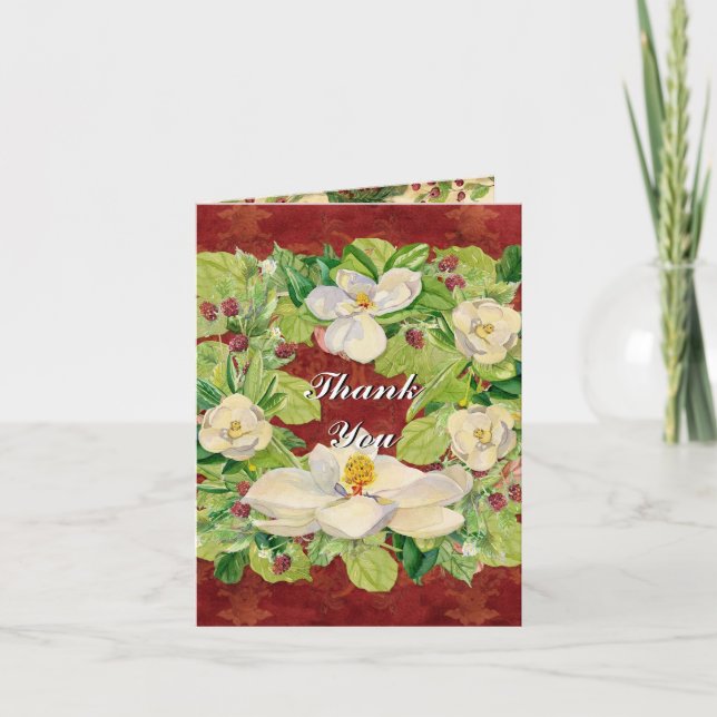 Weihnachten Magnolia-Wraath in Pine Boughs (Vorderseite)