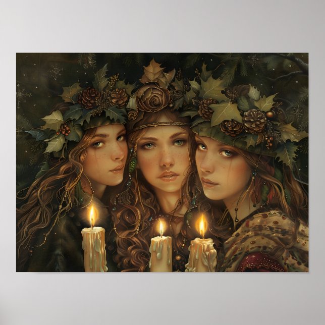 Weihnachten Maidens Poster (Vorne)