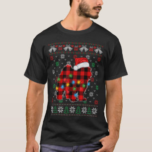 Weihnachten Malteser Hund Weihnachtsmannmütze Ugly T-Shirt