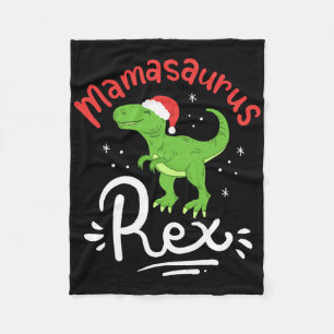 Weihnachten Mama Saurus Rex Dinosaurier Mutter Xma Fleecedecke