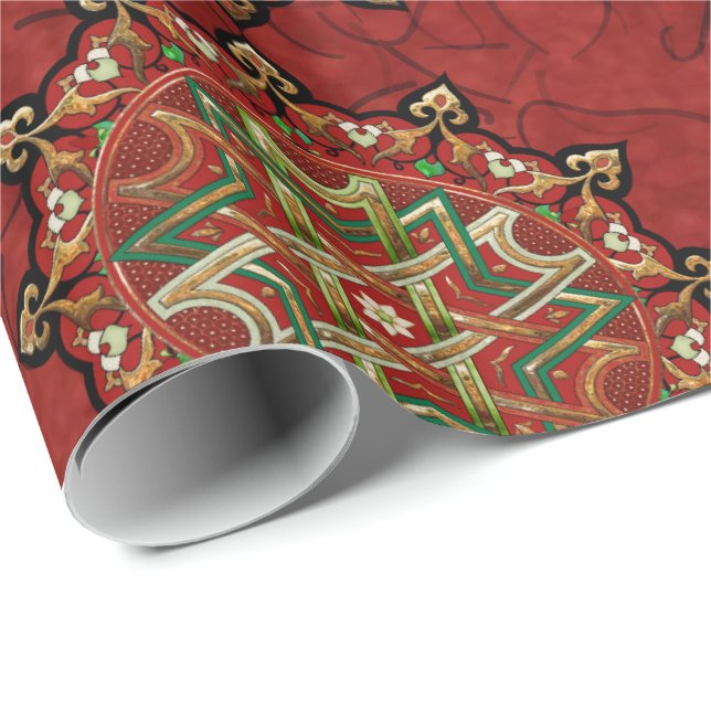 Weihnachten Mandala Geschenkpapier (Rolleneckpunkt)