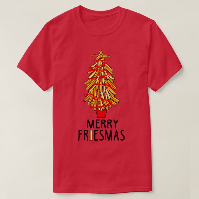Weihnachten Männer Kinder Französisch Fries Ugly C T-Shirt (Design vorne)