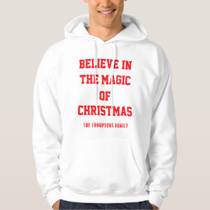 Weihnachten Männer's Basic Hooded Sweatshirtanpass Hoodie