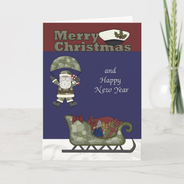 Weihnachten, Marines Grußkarte Feiertagskarte (Vorderseite)