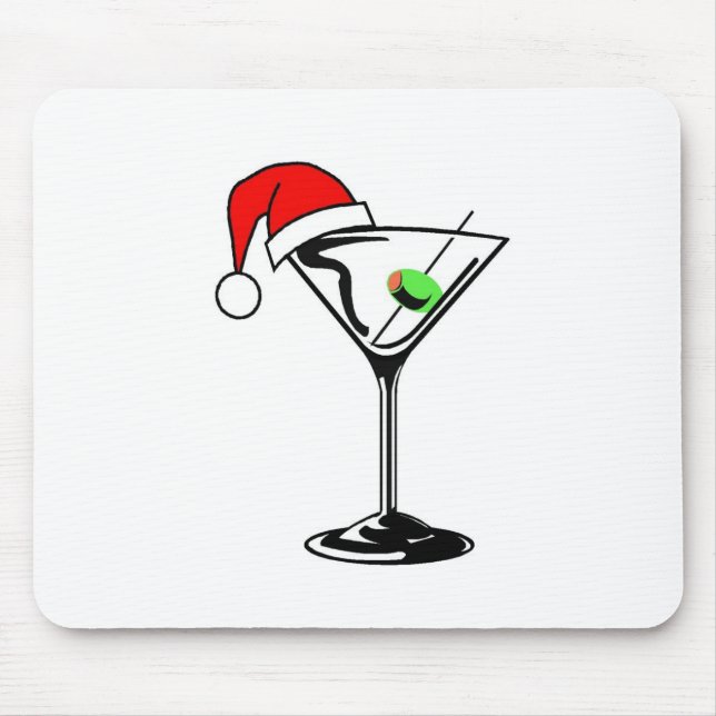Weihnachten Martini Mousepad (Vorne)