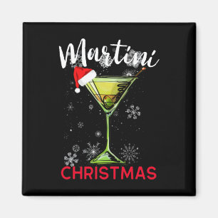 Weihnachten Martini Schwanz Happy Hour Fun Drink G Magnet