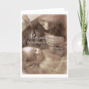 Weihnachten Mary u. Jesus-Bibel-Karte