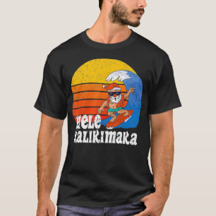 Weihnachten Mele Kalikimaka Surfing Santa Hawaiian T-Shirt