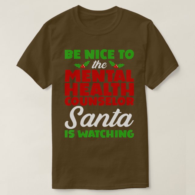 Weihnachten Mental Health Counselor Xmas Weihnacht T-Shirt (Design vorne)