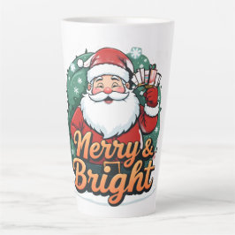 Weihnachten - "Merry & Bright Santa" Milchtasse