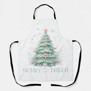 Weihnachten Merry & Bright Weihnachtsbaum Mint Pin Schürze
