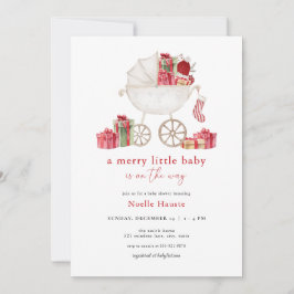 Weihnachten Merry Little Baby Dusche Einladung