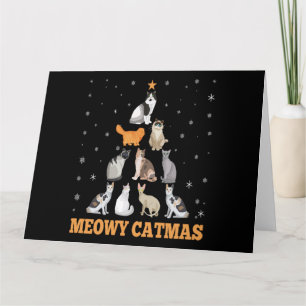 Weihnachten Miau Katmas Urlaub Katzenliebhaber Ges Karte