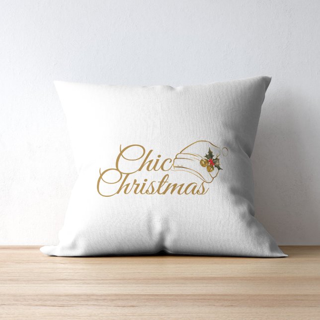 Weihnachten: Minimalistische Weihnachtsmannmütze u Kissen (Von Creator hochgeladen)