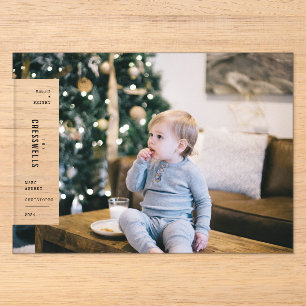 Weihnachten Minimalistisches ästhetisches Foto Acryleinladungen