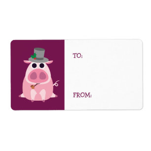 Weihnachten misstrauisch das Schwein