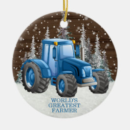 Weihnachten mit dem größten Bauer der Welt Keramik Ornament