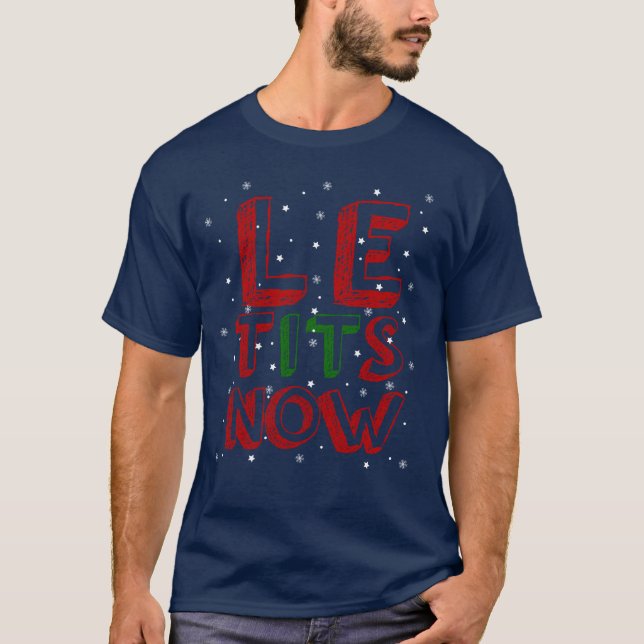 Weihnachten mit dem Schnee T-Shirt (Vorderseite)