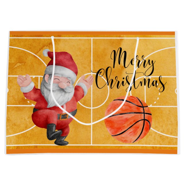Weihnachten mit dem Weihnachtsmann Große Geschenktüte (Vorderseite)