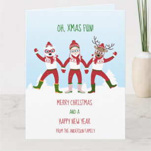 Weihnachten mit dem Weihnachtsmann, Rudolph, Polar Karte
