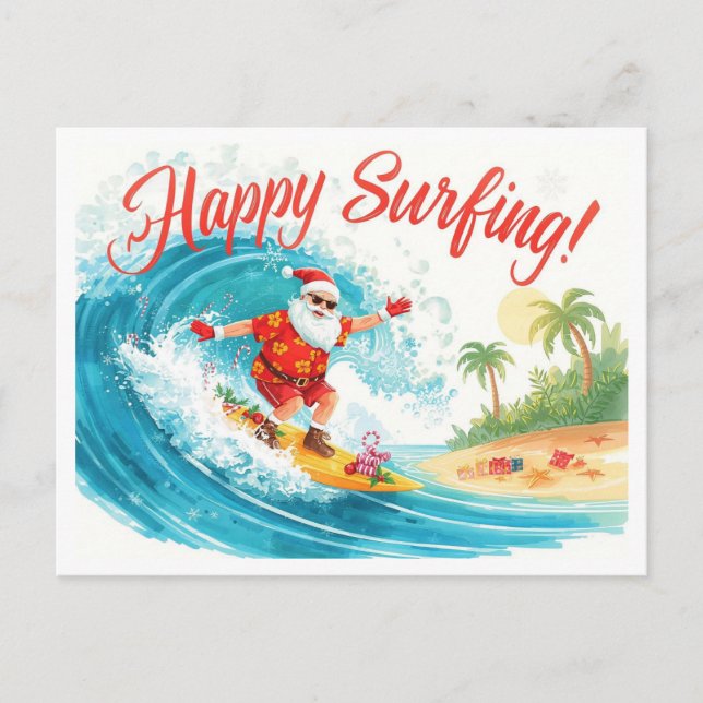 Weihnachten mit dem WEIHNACHTSMANN surfen (Vorderseite)
