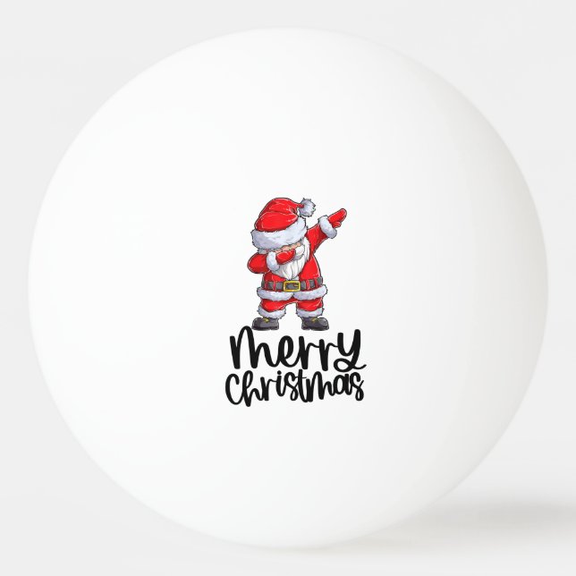 Weihnachten mit dem Weihnachtsmann Tischtennisball (Vorderseite)