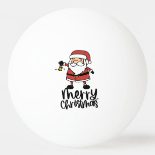 Weihnachten mit dem Weihnachtsmann Tischtennisball