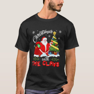 Weihnachten mit dem Weihnachtsmann trinken weiße S T-Shirt