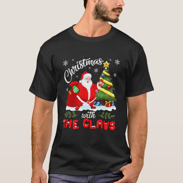 Weihnachten mit dem Weihnachtsmann trinken weiße S T-Shirt (Vorderseite)