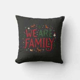 Weihnachten mit der Familie ist besser Kissen