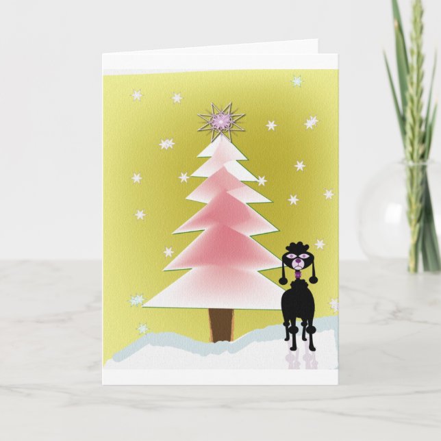 Weihnachten mit einem Pudel (Vorderseite)