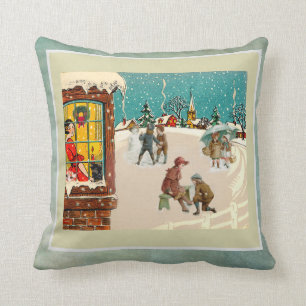 Weihnachten mit einem wunderschönen Vintagen Gef Kissen